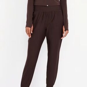 Women's Burgundy Relaxed Jogger Pants